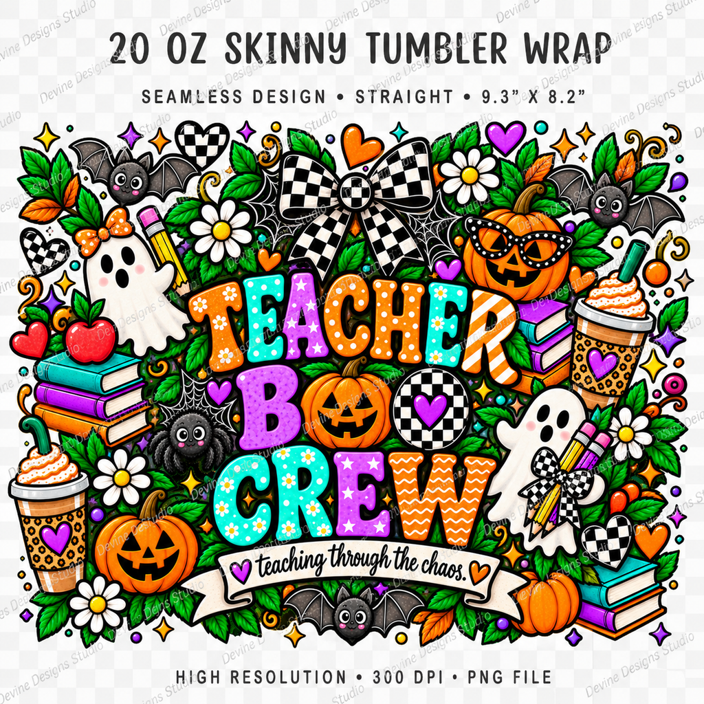 Teacher Boo Crew Halloween 20 oz Tumbler