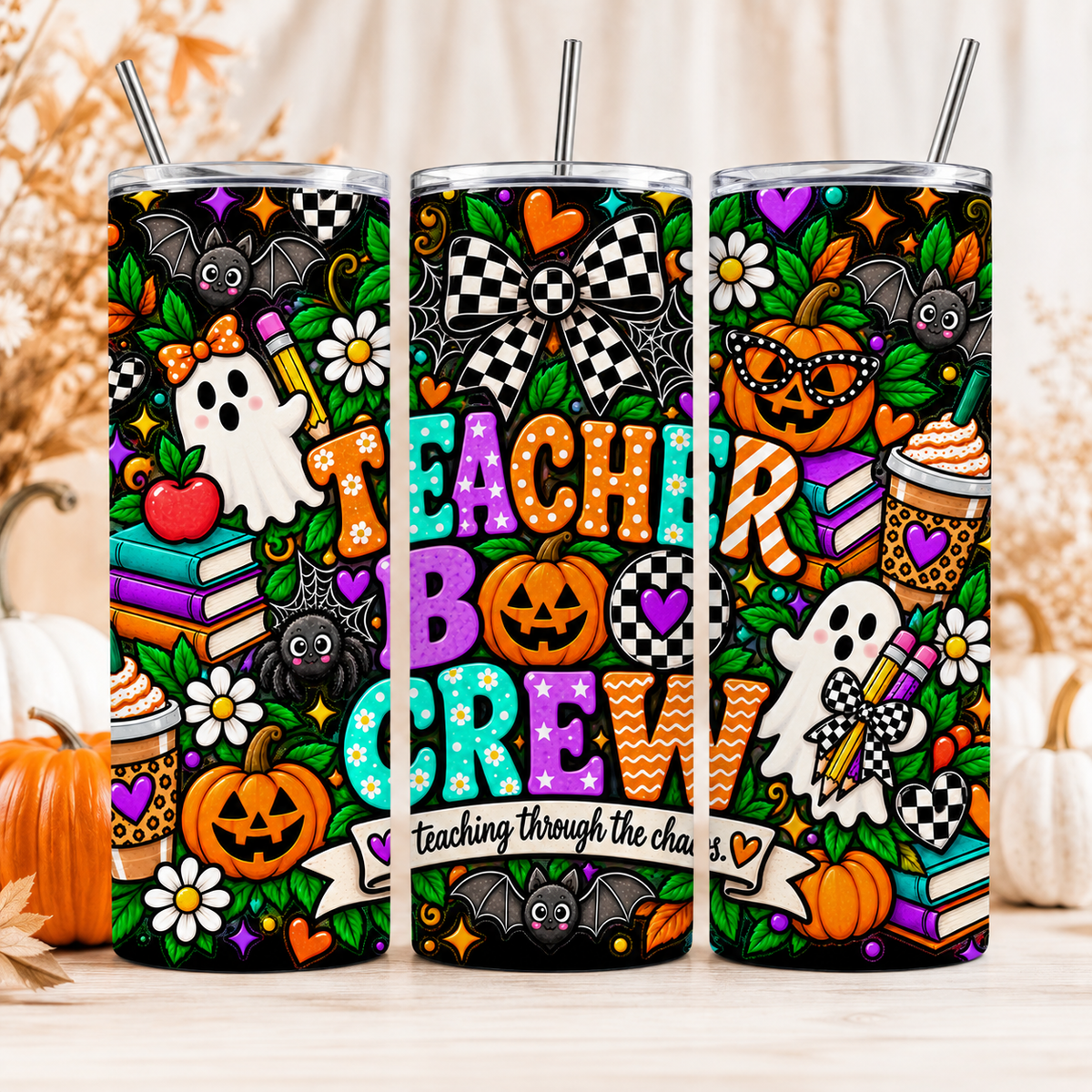 Teacher Boo Crew Halloween 20 oz Tumbler